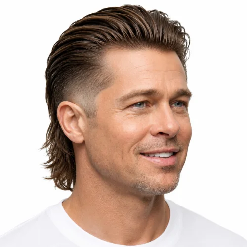 Low Taper Fade Asian Haircuts Slick Back with a smooth finish.