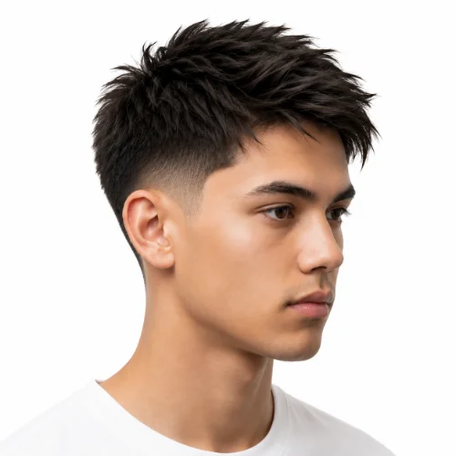 Low Taper Fade Asian Haircuts Short Hair with a neat finish.
