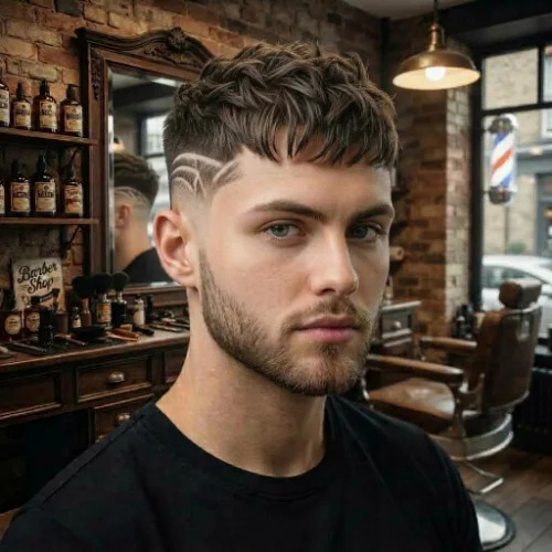 Low taper textured crop haircut for teenage boys
