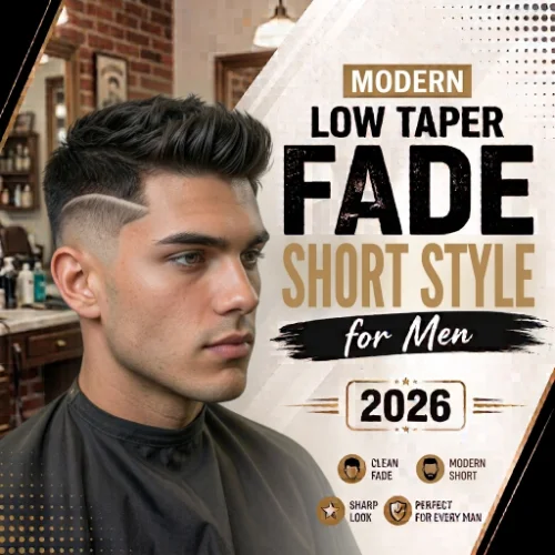 Modern short low taper fade haircut for men