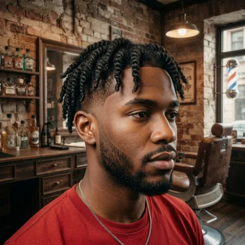 Classic low taper fade with neat twists