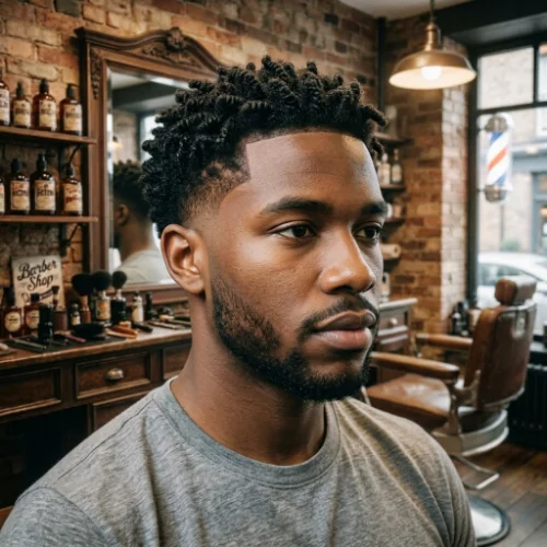 Short low taper fade twists for men