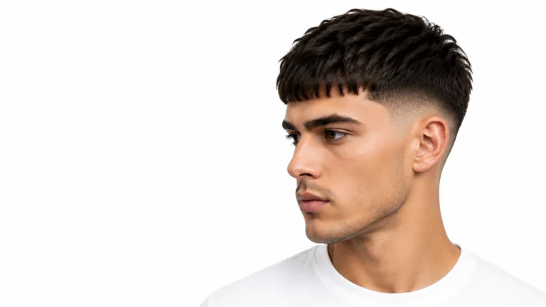 Low Taper Fade French Crop Haircuts featuring a stylish French crop with a textured top, short fringe, and clean low taper fade for a modern and sharp haircut.