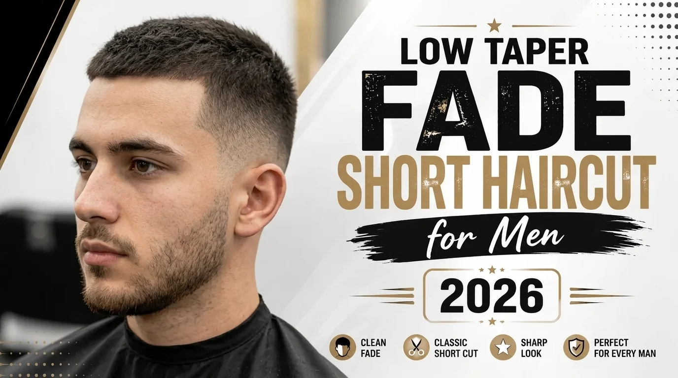 Low taper fade short haircuts for men