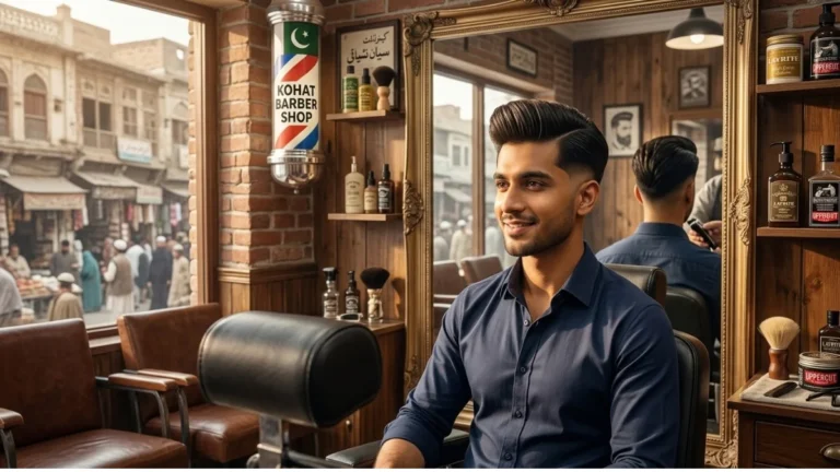 Low taper fade pompadour hairstyle for men