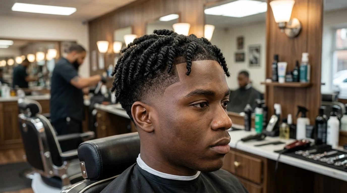 Low Taper Fade Twists haircut for men